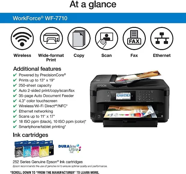 Epson workforce features