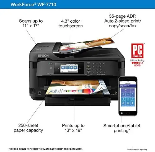 Epson workforce physical overview